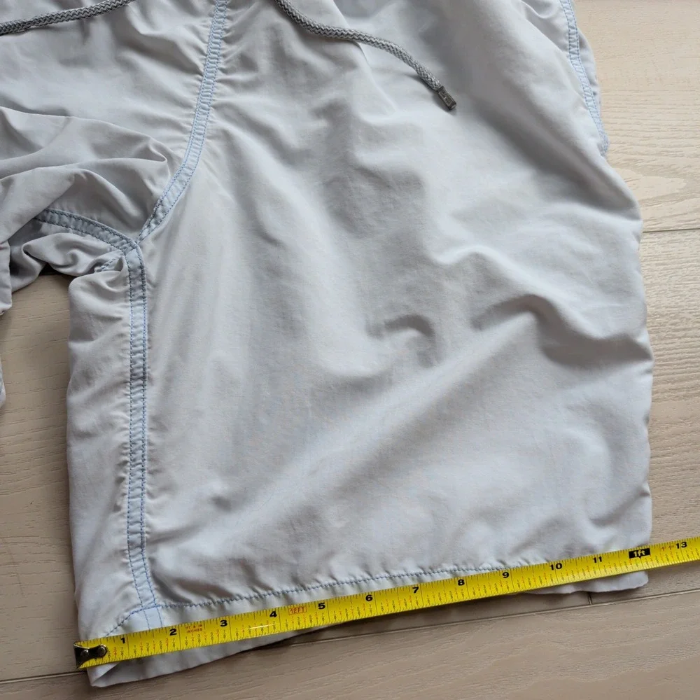 Vilebrequin Swim Trunks Mens XXL Light Blue Board Shorts Drawstring Mesh Lined